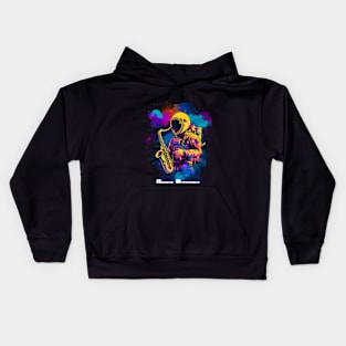 Rain Drops Under the Nebula Kids Hoodie